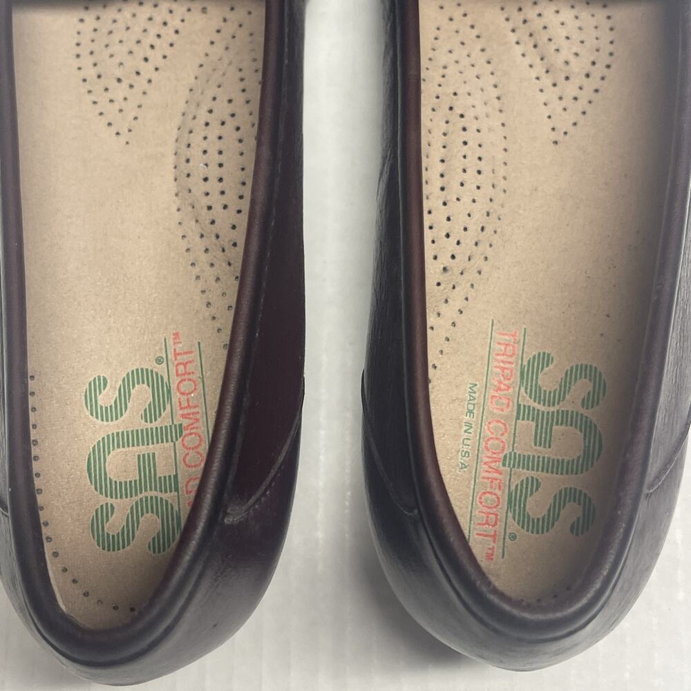 SAS Simplify Tripad Antique Wine Leather Loafer Slip On Women's Shoes Size 9 S - Picture 6 of 15